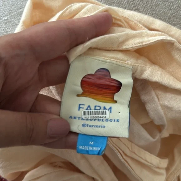 Farm Rio Linen Side-Tie Midi Skirt Size Medium - Picture 7 of 7